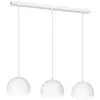 Image de Lampe suspendue blanche à 3 abat-jours 65cm Sool 3xE27 15W Luminex