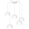 Image de Luminex blanc 5 abat-jour Sool 5xE27 15W lampe suspendue