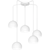 Image de Suspension Blanche Mate Sool 5 Lumières E27 Luminex