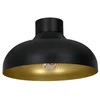 Image de Plafonnier Loft Noir Intérieur Or Basca E27 15w Luminex