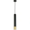 Image de Suspension Tube Noir Finition Or Nest Gu10 8w Luminex