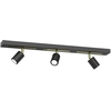 Image de Rampe Noire/or 3 Spots Orientables Gu10 Rodez Luminex