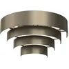 Image de Applique Murale Rings Demi-lune Or Titane 2xe27 15w
