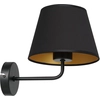 Image de Applique Arden Noire Abat-jour Cône Or E27 Luminex