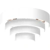 Image de Applique murale Rings blanche mate 2xE27x15W en métal, dimensions : 20x40x19,5 cm, IP20, Luminex