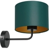 Image de Applique Murale Arden Noir Mat Vert Doré 1xe27 Luminex