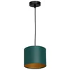 Image de Lampe   suspendre Soho cylindrique 1fl   18cm vert/or