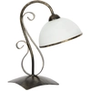 Image de Lampe À Poser Antica Patine Dorée Verre Blanc E27 15w