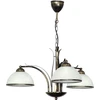 Image de Lampe suspendue décorative patinée or 3 abat-jours Korfu 3xE27 15W Luminex