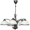 Image de Suspension Korfu Patine Dorée 5 Globes E27 Luminex