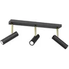 Image de Bande 3 spots noirs mobiles 3xGU10 8W Axion Luminex