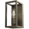 Image de Applique murale Frame en titane doré, 1xE27x15W, métal, dimensions : 30x15x17 cm, IP20, Luminex