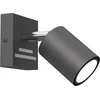 Image de Spot mural et plafonnier mobile gris foncé chromé 1xGU10 8W Striper Luminex