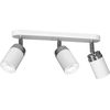 Image de Rampe 3 Spots Orientables Blanc/chrome Gu10 Reno Luminex