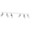 Image de Barre 6 Spots Orientables Gu10 Blanc/chrome Reno Luminex