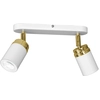 Image de Barre 2 Spots Orientables Blanc/or Gu10 2x15w Reno