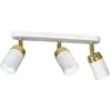 Image de Lampe moderne Reno or blanc x3