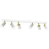 Image de Lampe moderne Reno or blanc x6