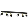Image de Lampe moderne Reno noir et or x6