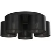 Image de Plafonnier Loft rond 5 abat-jour maille noire Abat-jour Loft 5xE27 15W Luminex