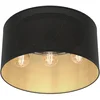 Image de Luminex plafonnier 'Jovin' en métal noir