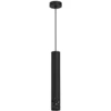 Image de Tibia Buble tube noir lampe suspendue décorative 1xGU10 8W Luminex