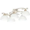 Image de Plafonnier décoratif crème 5 abat-jour Aurora 5xE27 15W Luminex