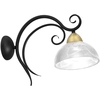 Image de Applique Murale Aurora Noir Mat Verre E27 Luminex