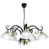 Image de Suspension Aurora Noire Laiton 5 Globes E27 Luminex