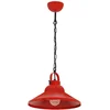 Image de Lampe suspendue industrielle rouge sur chaîne Iron 1xE27 15W Luminex