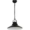 Image de Lampe suspendue industrielle noire sur chaîne Iron 1xE27 15W Luminex