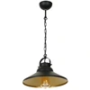 Image de Suspension Industrielle Noir/or Chaîne 1xe27 15w Luminex
