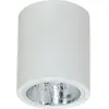 Image de Spot Downlight rond blanc mat 1xE27x15W en métal, dimensions : 12,5 x 11 x 11 cm, IP20, Luminex