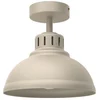 Image de Plafonnier Industriel Crème Métal Sven E27 15w Luminex