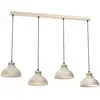 Image de Suspension Sven crème et noir, 4xE27x15W, métal, dimensions : 110x105x21 cm, IP20, Luminex