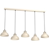 Image de Suspension Luminex Sven Crème/noir 125cm 5 Lumières E27
