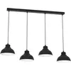 Image de Lampe suspendue noire à quatre points sur latte SVEN 9095 Luminex