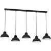 Image de Lampe suspendue à lamelles 5 points noire SVEN 9096 Luminex