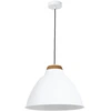 Image de Suspension Skal Luminex Blanche Bois Clair E27 Ø40