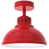 Image de Plafonnier Industriel Rouge Mat Sven E27 15w Luminex