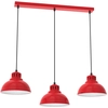 Image de Suspension Métal Sven Luminex Rouge 75 Cm 3xe27 Ip20