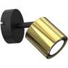 Image de Luminex noir-doré lampe mobile pour mur et plafond 1xGU10 8W Demia