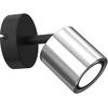 Image de Spot Mural/plafond Noir Chromé Orientable Gu10 8w Demia