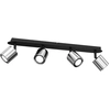 Image de Rampe Noire 4 Spots Nickel Orientables Gu10 Luminex