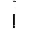 Image de Suspension Rondo noir/chrome, simple flamme