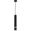Image de Suspension Spot Tube Noire Chromée Reno Gu10 Luminex