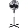 Image de Platinet PSF1616B Ventilateur sur pied haute puissance 40 W avec 3 niveaux de vitesse / fonction Swing Noir - Neuf