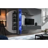 Image de Armoire murale avec éléments métalliques RIONATA 7   blanc / noir