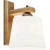 Image de Applique murale AIDA NOISETTE CHÊNE E27 L:20cm H:24.5cm dimmable