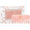 Image de CRYSTALLOVE Peigne de massage du cuir chevelu au quartz rose
